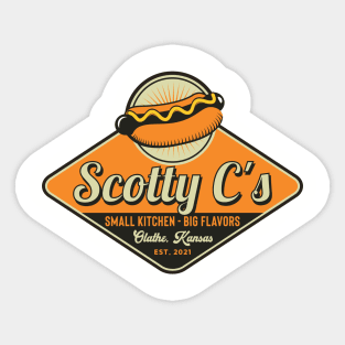 Scotty C's - Small Kitchen - Big Flavors Sticker